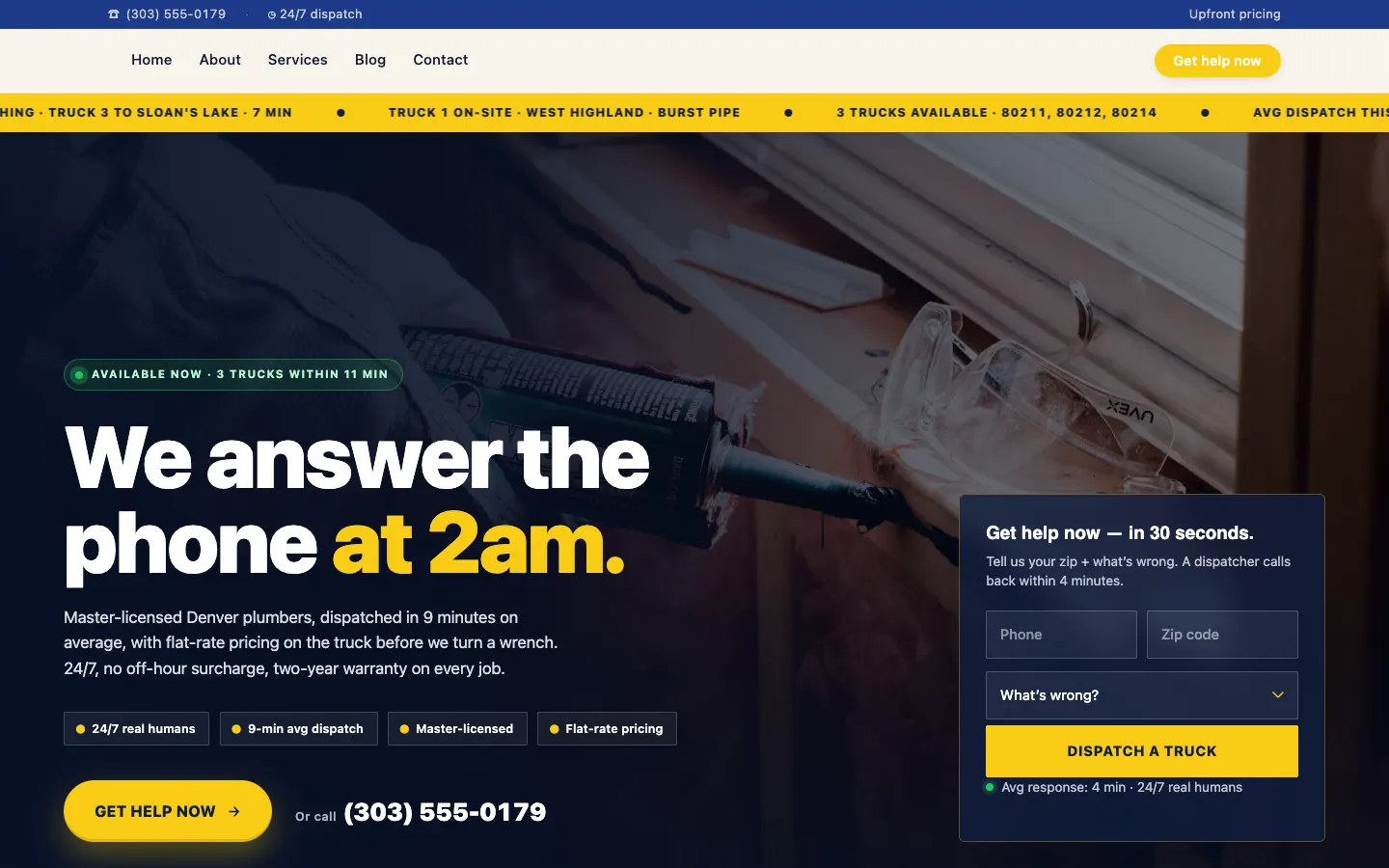 RapidFlow Plumbing & Drain — headless demo site built on Workspace CMS