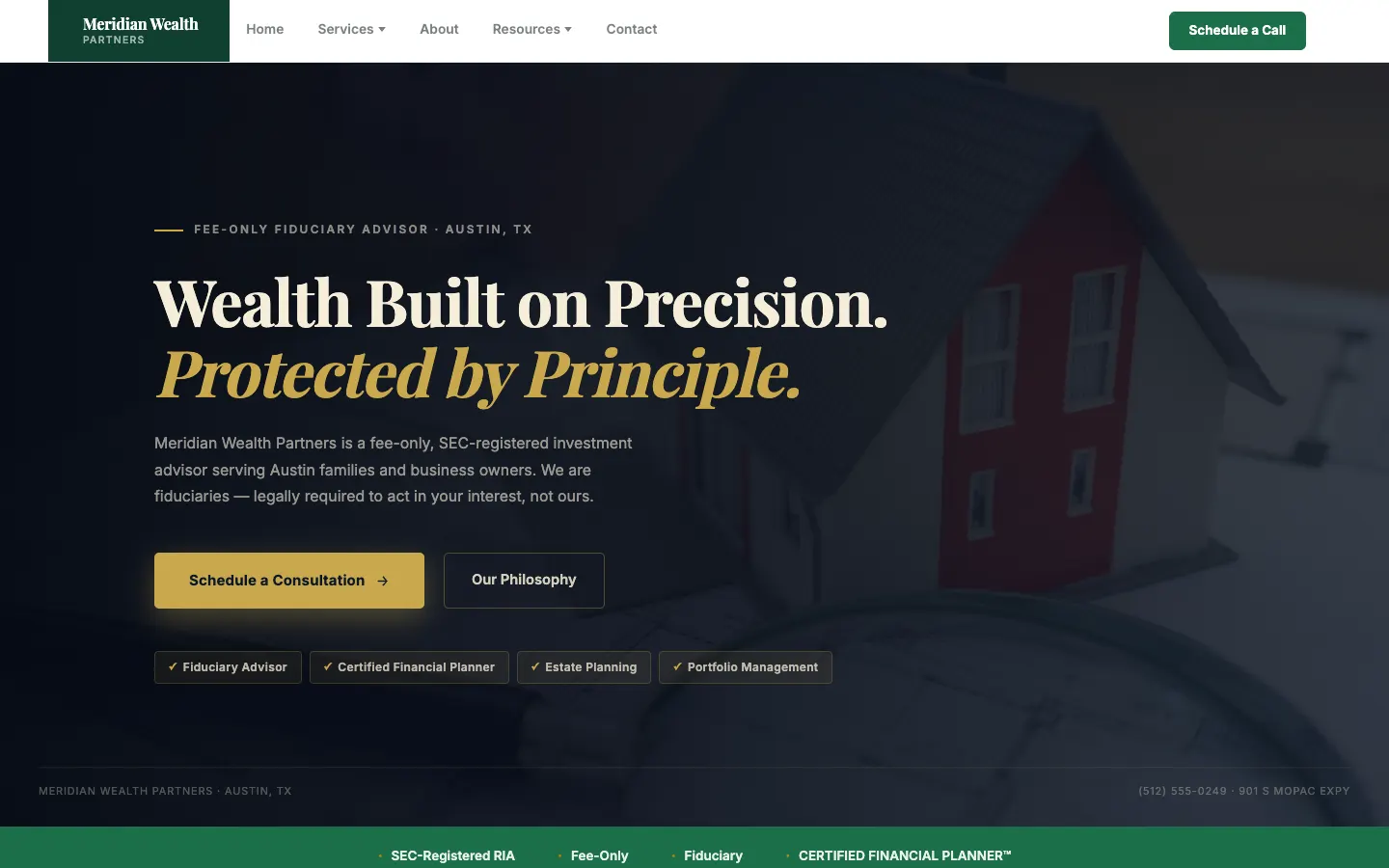 Meridian Wealth Partners — headless demo site built on WorkspaceCMS