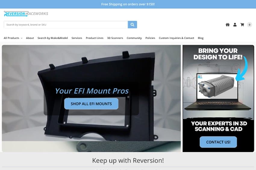 Reversion Raceworks automotive SEO case study