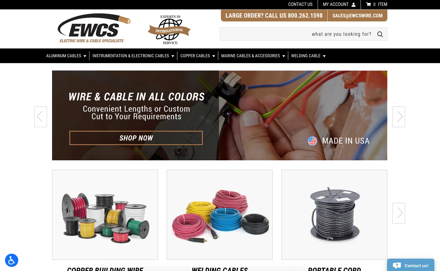 The EWCS Wire storefront, from the EWCS Wire case study
