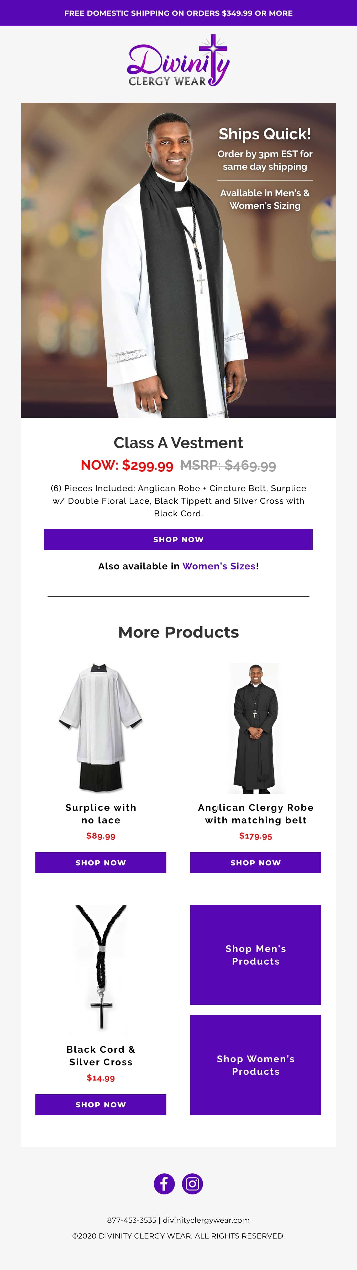 Sales-focused email structure