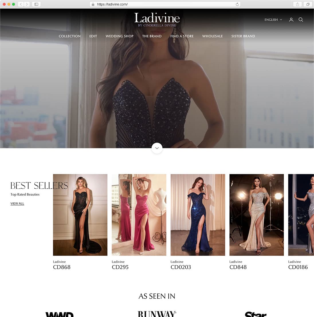 Ladivine storefront designed by 1Digital