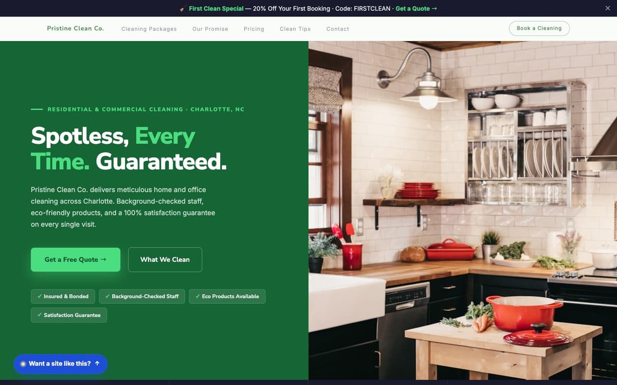 Restoration website demo built on WorkspaceCMS.ai