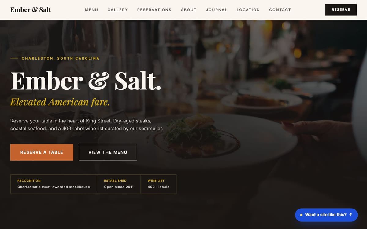Restaurant Supply website demo built on WorkspaceCMS.ai