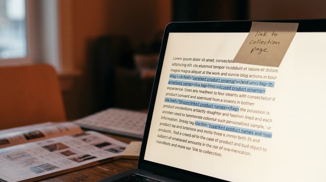 How to Build Internal Links from Your Shopify Blog to Product and Collection Pages