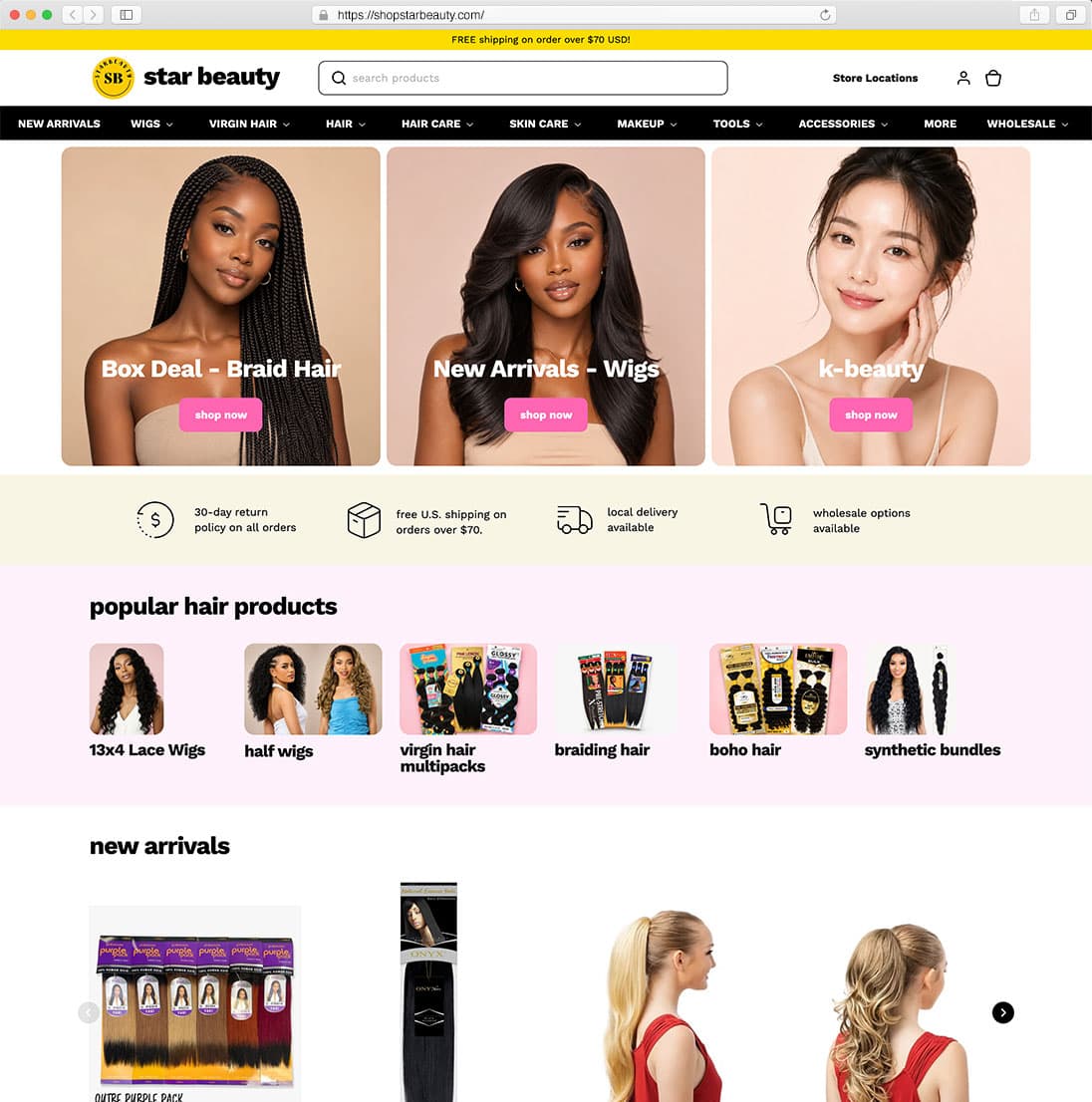 Star Beauty - Homepage