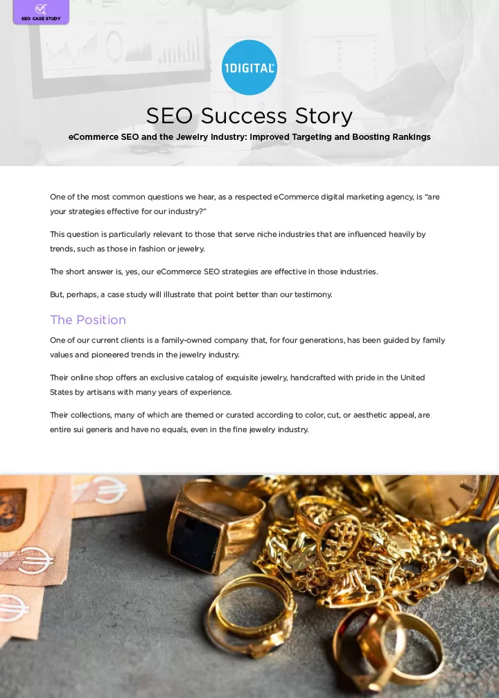 eCommerce SEO and the Jewelry Industry: Improved Targeting and Boosting Rankings